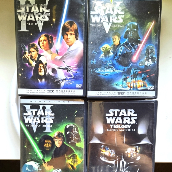 Star Wars Trilogy DVD Movie Set - IV V VI - Digitally THX Mastered - Picture 1 of 9